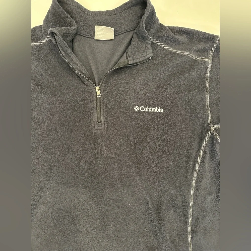 The North Face And Columbia Men’s Lot Of 2 Fleece Pullovers Black Size XL - Picture 9 of 11